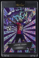 Lamine Yamal 2024 Wild Card Comix Platinum PRODIGY! Silver Purple Kaleidoscope #ACRB-LY11 #2/3 RC at PristineAuction.com