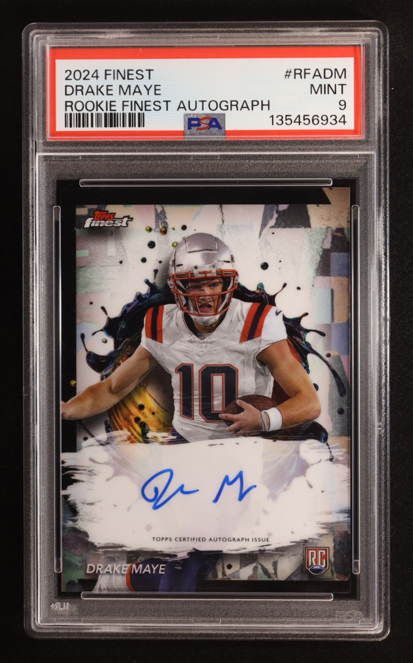 Drake Maye 2024 Finest Rookie Autographs #RFADM RC (PSA 9) at PristineAuction.com Drake Maye 2024 Finest Rookie Autographs #RFADM RC (PSA 9) at PristineAuction.com