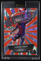 Lamine Yamal 2024 Wild Card Comix Platinum EL FUTURO! Silver Orange Lava #ACEF-LY03 #3/4 RC at PristineAuction.com
