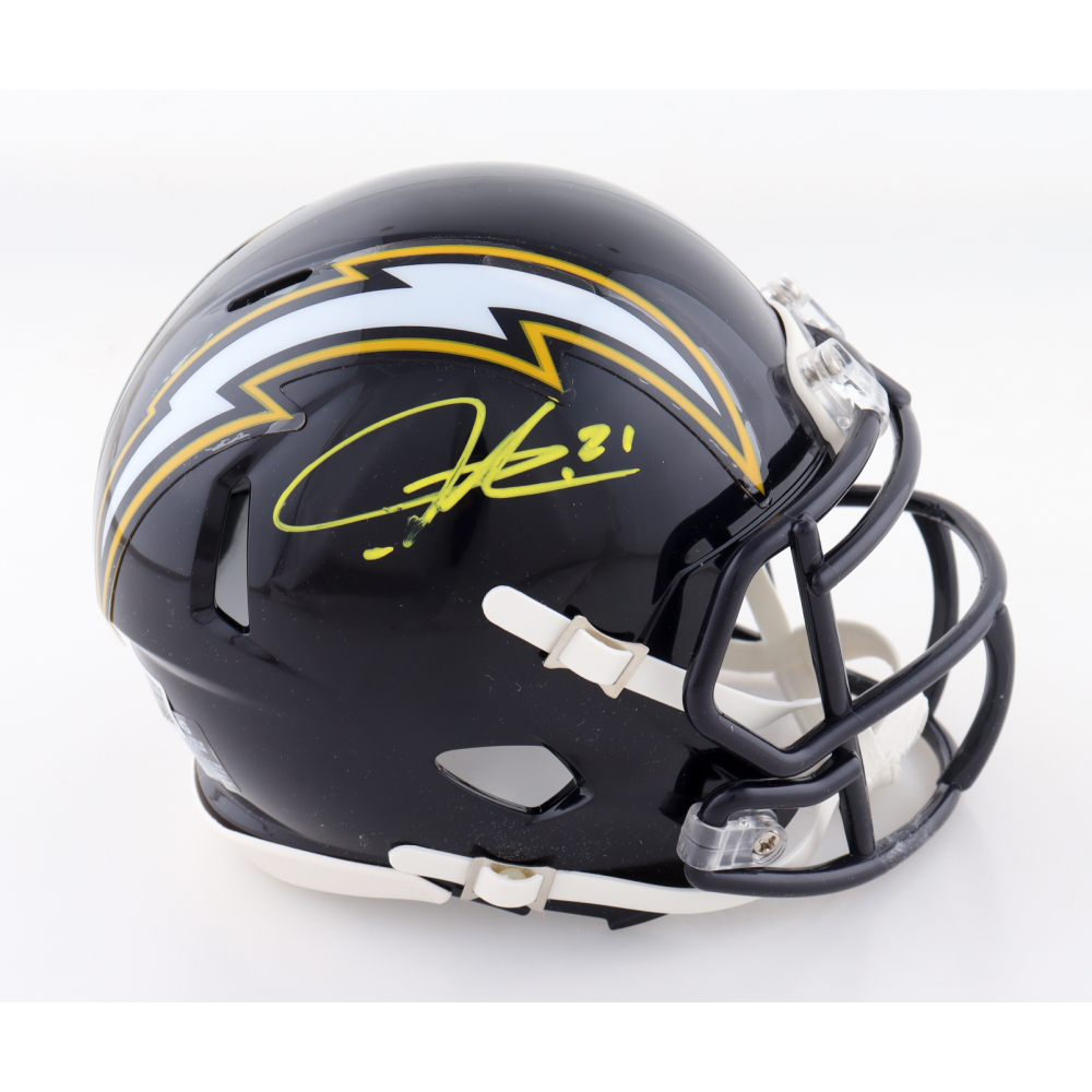 LaDainian Tomlinson Signed Chargers Speed Mini Helmet (Beckett) at PristineAuction.com