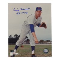 Craig Anderson Signed Mets 8x10 Photo Inscribed "'62 Mets" (AIV) at PristineAuction.com
