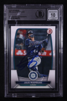 Julio Rodriguez Signed 2023 Bowman #96 (BGS | Autograph Graded BGS 10) at PristineAuction.com