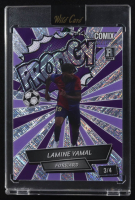 Lamine Yamal 2024 Wild Card Comix Platinum PRODIGY! Silver Purple Cross Hatch Foil #ACPG-LY11 #3/4 RC at PristineAuction.com