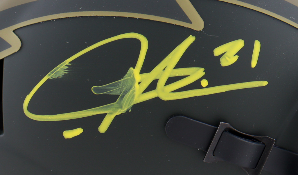 LaDainian Tomlinson Signed Chargers Salute to Service Alternate Speed Mini Helmet (Beckett) at PristineAuction.com LaDainian Tomlinson Signed Chargers Salute to Service Alternate Speed Mini Helmet (Beckett) at PristineAuction.com