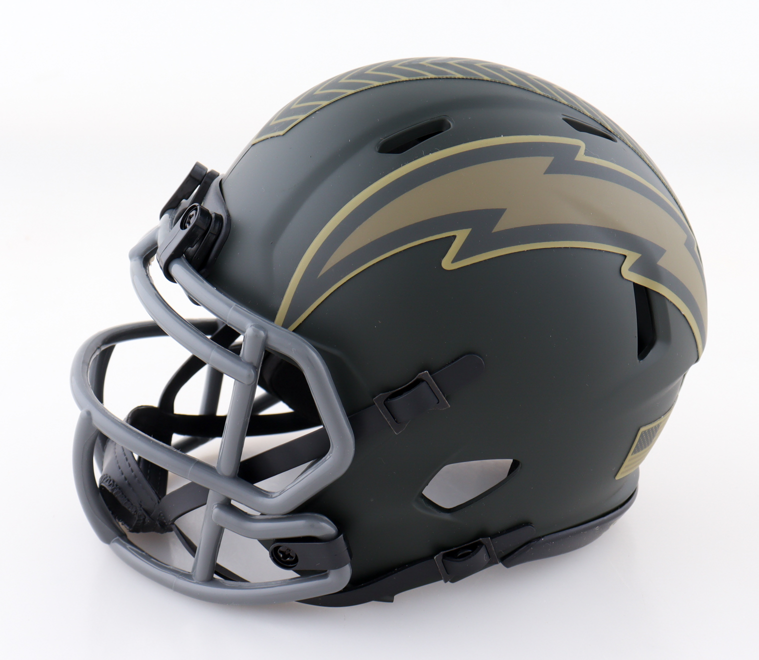 LaDainian Tomlinson Signed Chargers Salute to Service Alternate Speed Mini Helmet (Beckett) at PristineAuction.com LaDainian Tomlinson Signed Chargers Salute to Service Alternate Speed Mini Helmet (Beckett) at PristineAuction.com