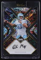 Drake Maye 2023 Wild Card Auto Mania Autographs Triangle Bald Eagle Sparkles #AMAT-DM2 #1/1 RC at PristineAuction.com