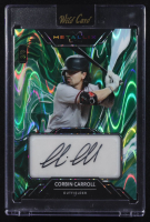 Corbin Carroll 2024 Wild Card Metallix Autographs Wild Paint Green RayWave #WMPA-CC #3/3 at PristineAuction.com