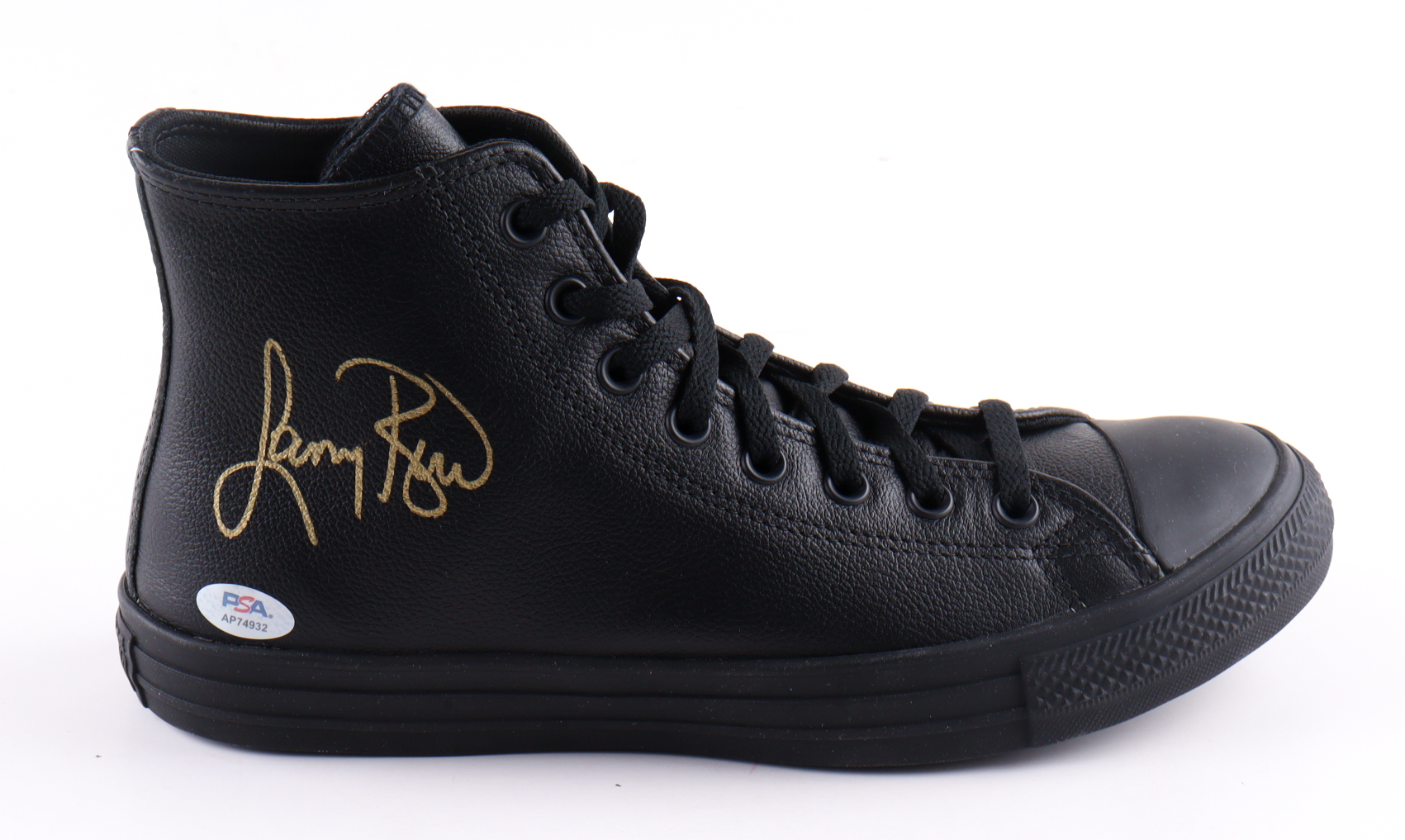 Larry Bird Signed Converse Black Leather Basketball Shoe with Statistics Plaque Display Stand (PSA) at PristineAuction.com Larry Bird Signed Converse Black Leather Basketball Shoe with Statistics Plaque Display Stand (PSA) at PristineAuction.com