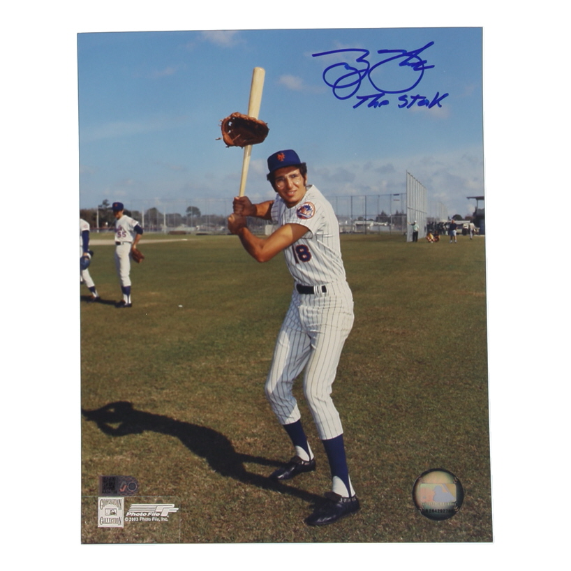 George Theodore Signed Mets 8x10 Photo Inscribed "The Stork" (AIV) at PristineAuction.com George Theodore Signed Mets 8x10 Photo Inscribed "The Stork" (AIV) at PristineAuction.com
