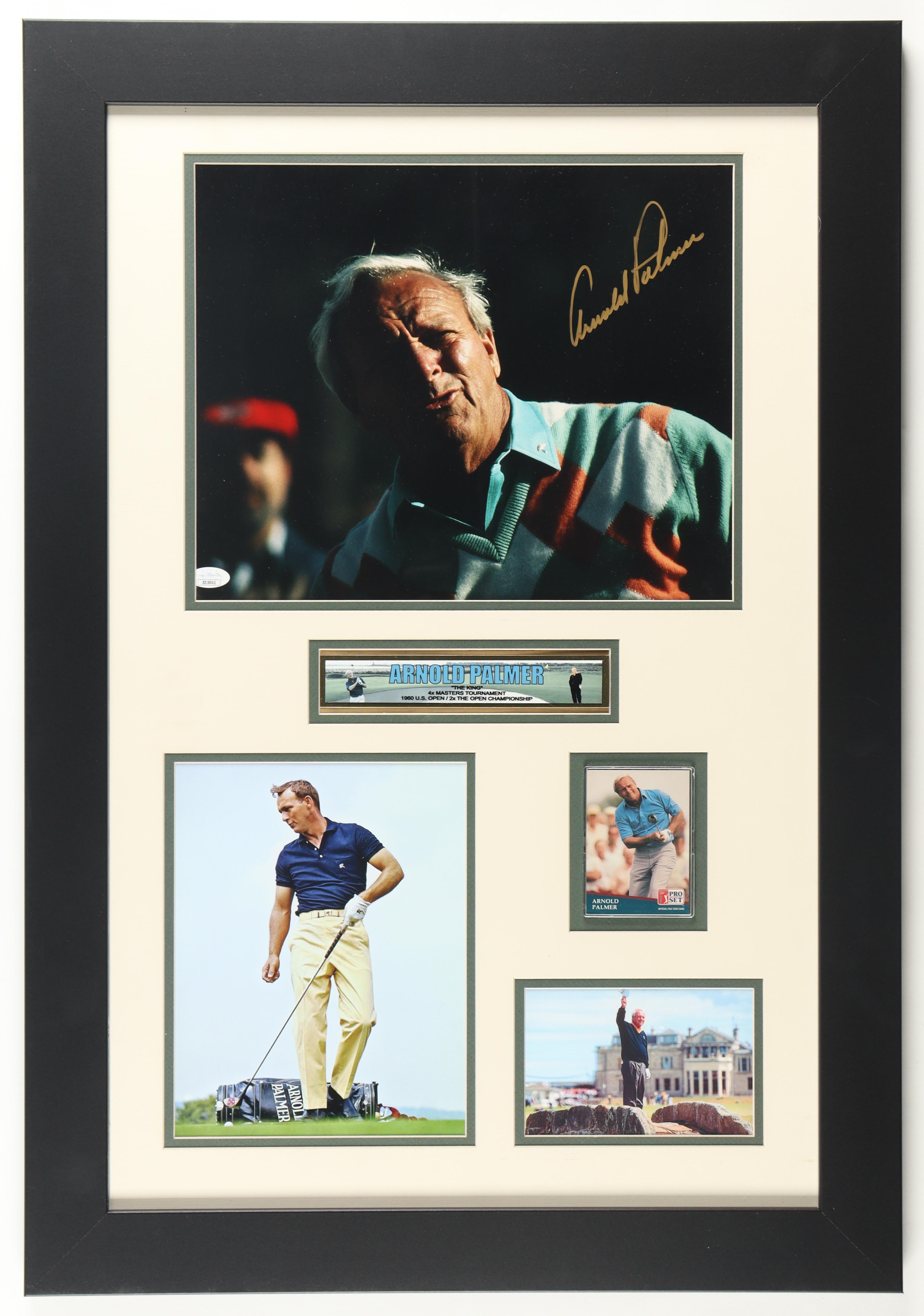Arnold Palmer Signed Custom Framed Photo Display (JSA) at PristineAuction.com Arnold Palmer Signed Custom Framed Photo Display (JSA) at PristineAuction.com