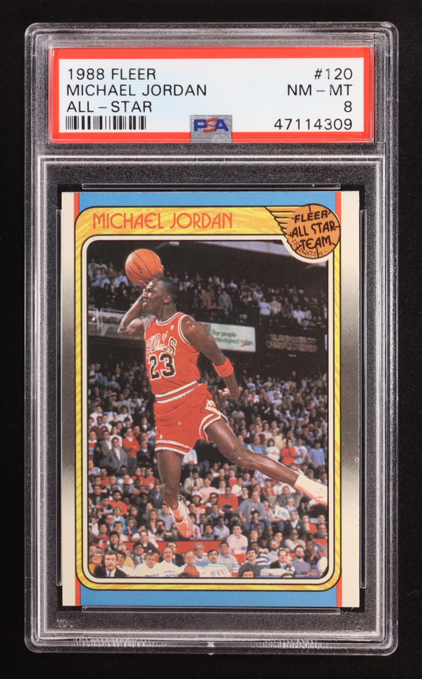 Michael Jordan 1988-89 Fleer #120 AS (PSA 8) at PristineAuction.com Michael Jordan 1988-89 Fleer #120 AS (PSA 8) at PristineAuction.com