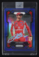 Josh Berry Signed 2024 Panini Prizm Prizms Blue #55 #090/199 at PristineAuction.com