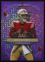 Brock Purdy 2024 Wild Card 5 Card Draw Stacked Deck Jack Diamonds Purple Mojo #SDPSBPN #3/4 at PristineAuction.com