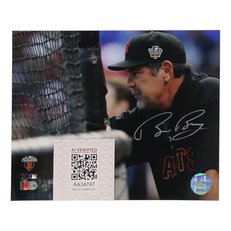Bruce Bochy Signed Giants 8x10 Photo (AIV) at PristineAuction.com Bruce Bochy Signed Giants 8x10 Photo (AIV) at PristineAuction.com