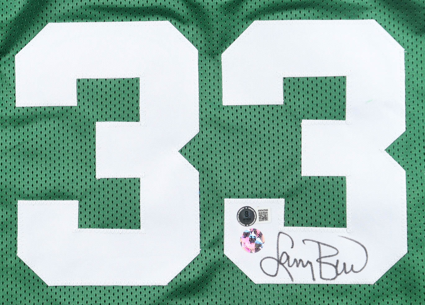 Larry Bird Signed Jersey (Beckett & Bird) at PristineAuction.com Larry Bird Signed Jersey (Beckett & Bird) at PristineAuction.com