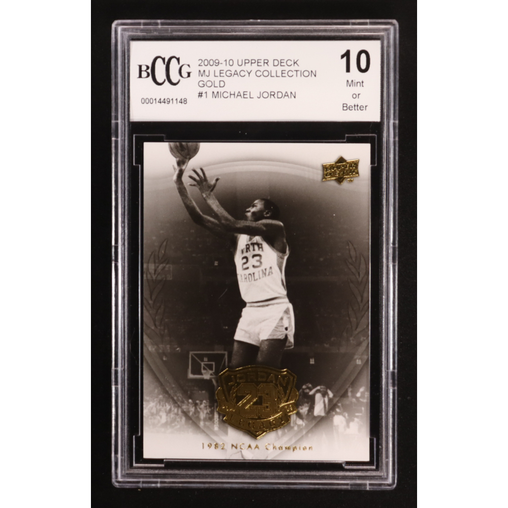 Michael Jordan 2009-10 Upper Deck MJ Legacy Collection Gold #1 (BCCG 10) at PristineAuction.com