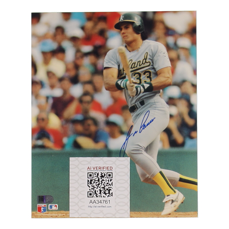 Jose Canseco Signed Athletics 8x10 Photo (AIV) at PristineAuction.com Jose Canseco Signed Athletics 8x10 Photo (AIV) at PristineAuction.com