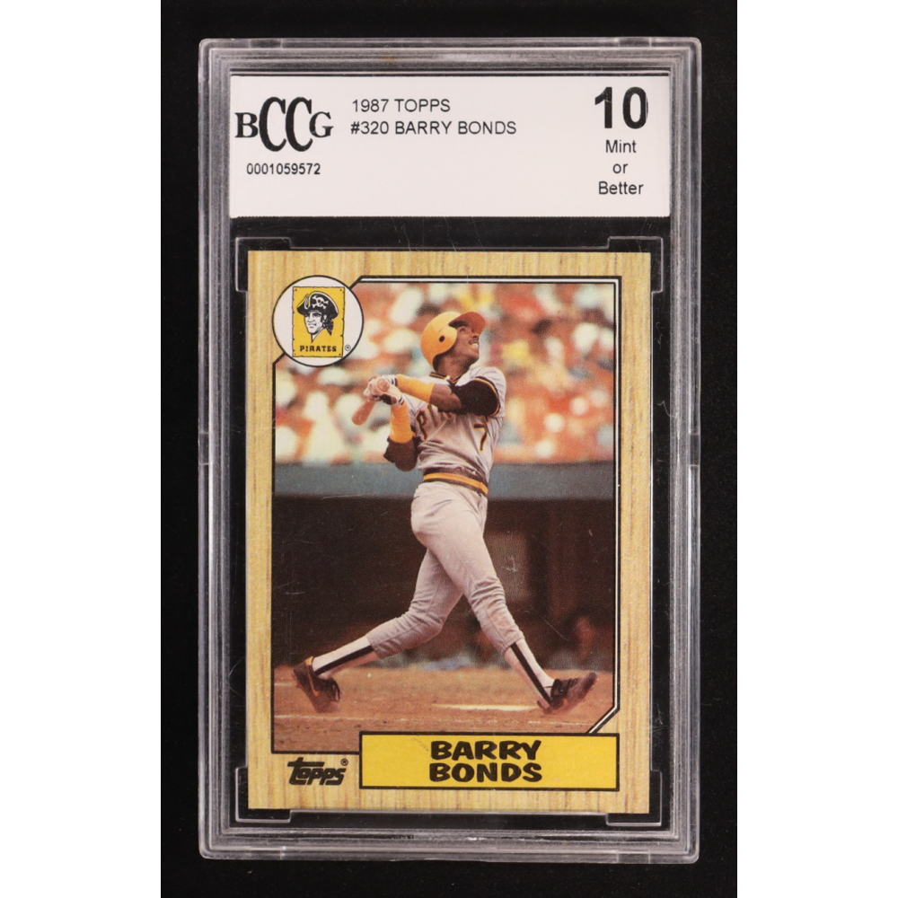 Barry Bonds 1987 Topps #320 RC (BCCG 10) at PristineAuction.com