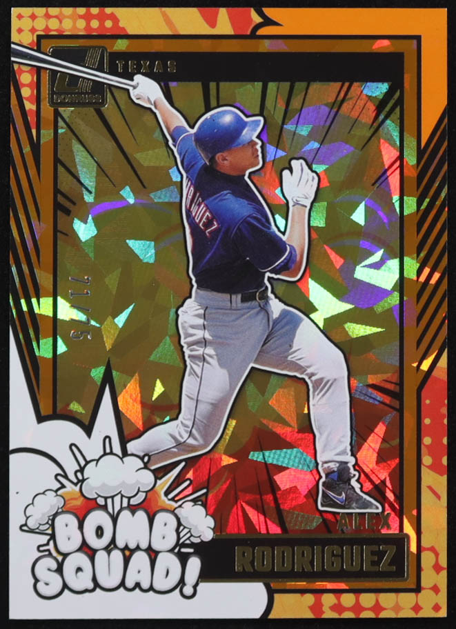 Alex Rodriguez 2024 Donruss Bomb Squad Orange Ice #9 #71/75 at PristineAuction.com Alex Rodriguez 2024 Donruss Bomb Squad Orange Ice #9 #71/75 at PristineAuction.com
