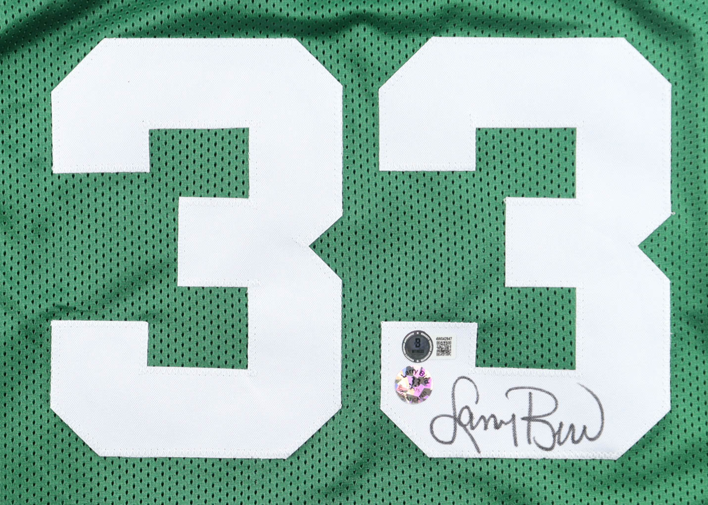 Larry Bird Signed Jersey (Beckett & Bird) at PristineAuction.com Larry Bird Signed Jersey (Beckett & Bird) at PristineAuction.com