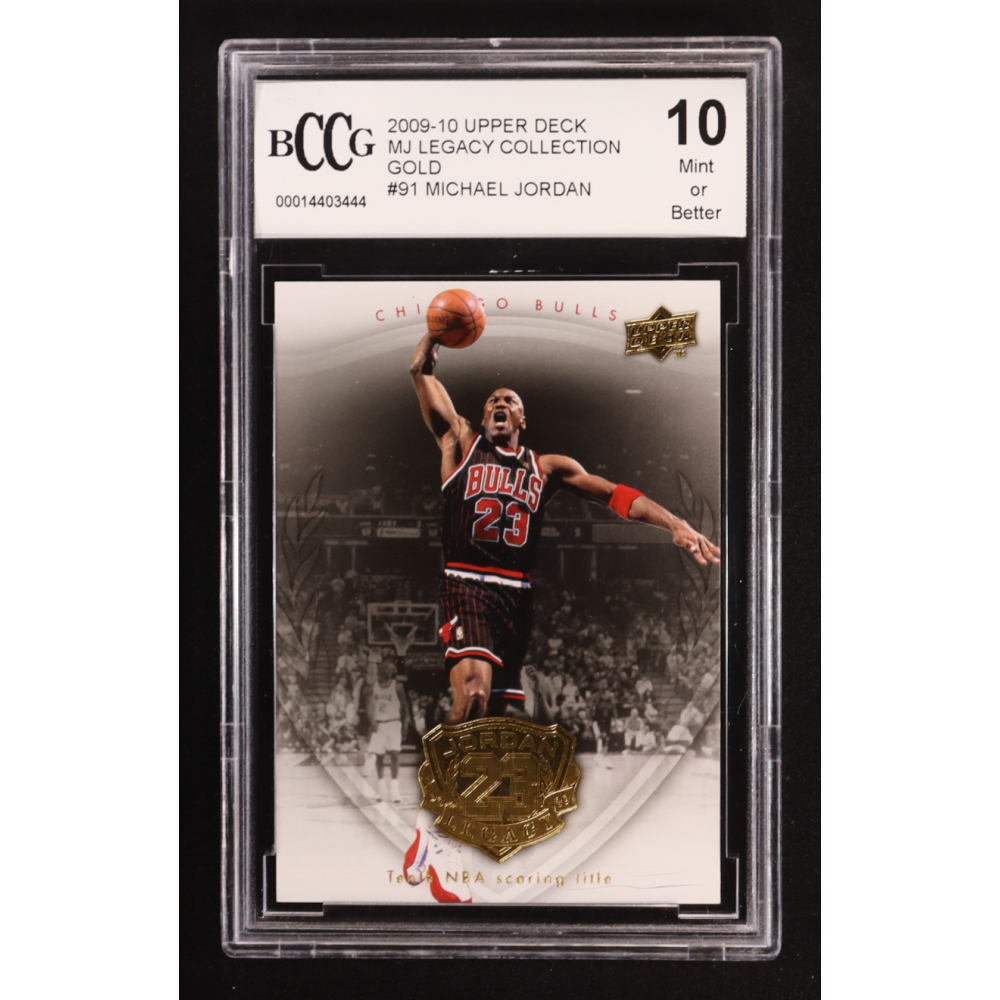 Michael Jordan 2009-10 Upper Deck MJ Legacy Collection Gold #91 (BCCG 10) at PristineAuction.com
