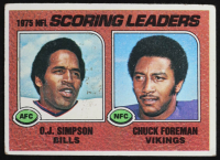 O.J. Simpson / Chuck Foreman 1976 Topps Scoring Leaders #204 at PristineAuction.com