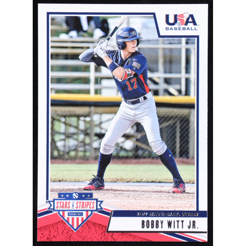 Bobby Witt Jr. 2019 USA Baseball Stars and Stripes #89 at PristineAuction.com