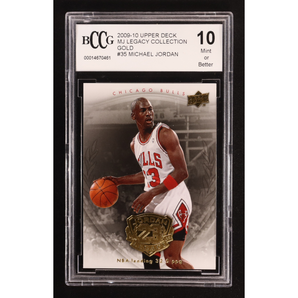 Michael Jordan 2009-10 Upper Deck MJ Legacy Collection Gold #35 (BCCG 10) at PristineAuction.com