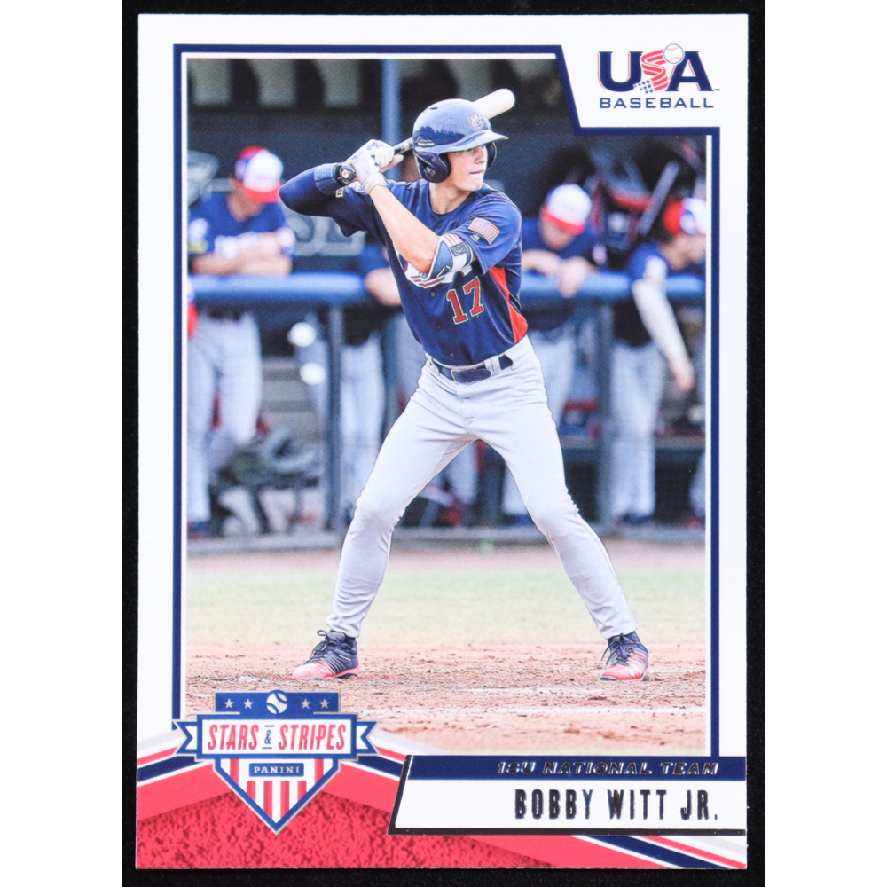 Bobby Witt Jr. 2019 USA Baseball Stars and Stripes #89 at PristineAuction.com