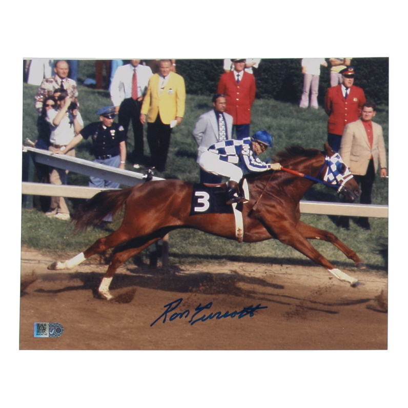 Ron Turcotte Signed 8x10 Photo (AIV) at PristineAuction.com Ron Turcotte Signed 8x10 Photo (AIV) at PristineAuction.com