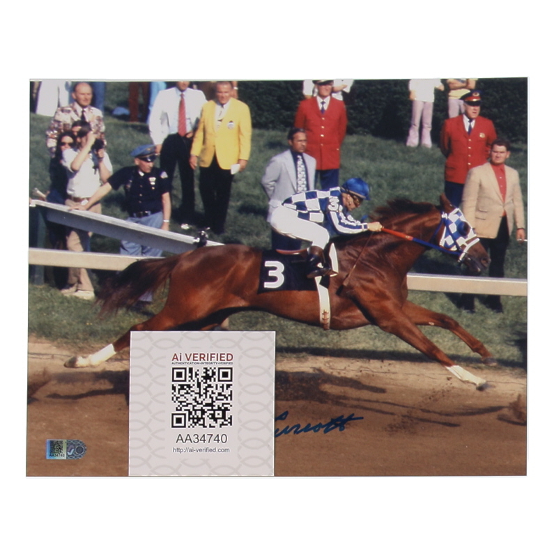 Ron Turcotte Signed 8x10 Photo (AIV) at PristineAuction.com Ron Turcotte Signed 8x10 Photo (AIV) at PristineAuction.com