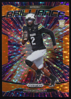 Shedeur Sanders 2025 Panini Prizm Draft Picks Brilliance Orange Pulsar #18 #03/75 RC at PristineAuction.com