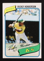Rickey Henderson 1980 Topps #482 RC UER 7 Steals at Modesto should be Fresno at PristineAuction.com