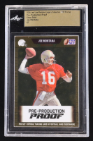 Joe Montana 2024 Leaf Joe Montana Legacy '89 Pro Set Pre-Production Proof Clear Gold #NNO #1/1 (Leaf Encapsulated) at PristineAuction.com