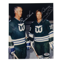 Gordie Howe & Bobby Hull Signed Whalers 8x10 Photo (PSA) at PristineAuction.com