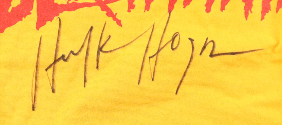 Hulk Hogan Signed Hulkamania T-Shirt (JSA) at PristineAuction.com Hulk Hogan Signed Hulkamania T-Shirt (JSA) at PristineAuction.com