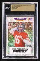 Joe Montana 2024 Leaf Joe Montana Legacy '89 Pro Set Pre-Production Proof Shimmer Silver #NNO #1/1 (Leaf Encapsulated) at PristineAuction.com