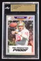 Joe Montana 2024 Leaf Joe Montana Legacy '89 Pro Set Pre-Production Proof Prismatic Silver #NNO #1/1 (Leaf Encapsulated) at PristineAuction.com