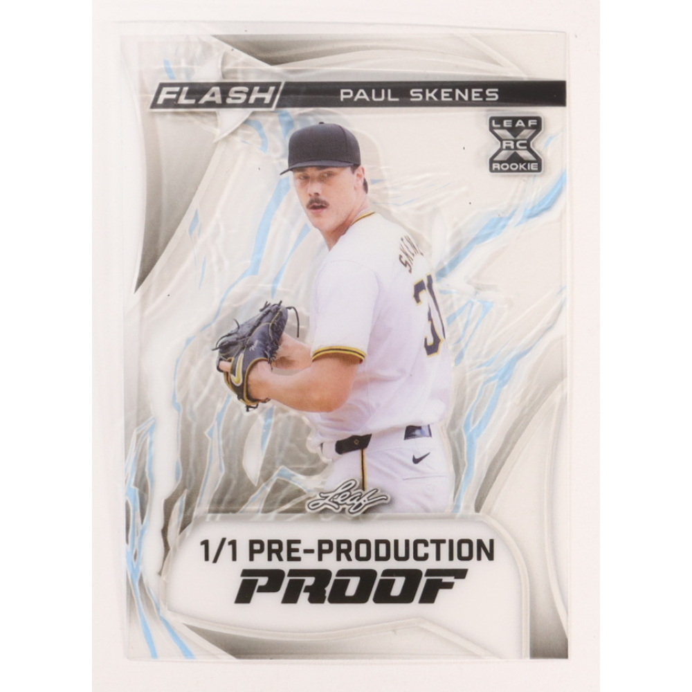 Paul Skenes 2023 Leaf Flash Clear Pre-Production Proof #NNO #1/1 RC at PristineAuction.com