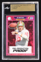Joe Montana 2024 Leaf Joe Montana Legacy '89 Pro Set Pre-Production Proof Prismatic Pink #NNO #1/1 (Leaf Encapsulated) at PristineAuction.com