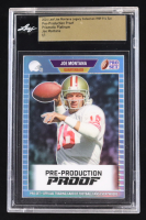 Joe Montana 2024 Leaf Joe Montana Legacy '89 Pro Set Pre-Production Proof Prismatic Platinum #NNO #1/1 (Leaf Encapsulated) at PristineAuction.com