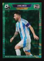 Lionel Messi 2024 Leaf Green Lava Pro Set Pre-Production Proof #NNO #1/1 at PristineAuction.com
