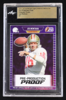 Joe Montana 2024 Leaf Joe Montana Legacy '89 Pro Set Pre-Production Proof Prismatic Purple #NNO #1/1 (Leaf Encapsulated) at PristineAuction.com