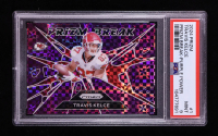Travis Kelce 2024 Panini Prizm Prizm Break Prizms Purple Power #1 #7/49 (PSA 9) at PristineAuction.com