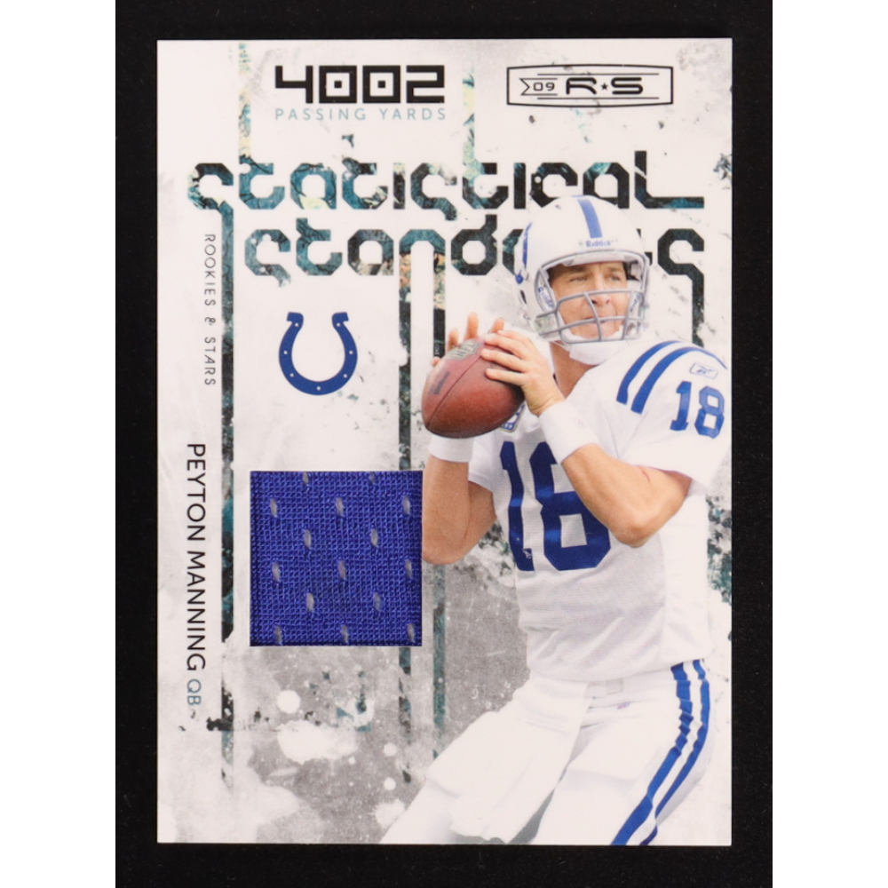 Peyton Manning 2009 Donruss Rookies and Stars Statistical Standouts Materials #4 #254/299 at PristineAuction.com