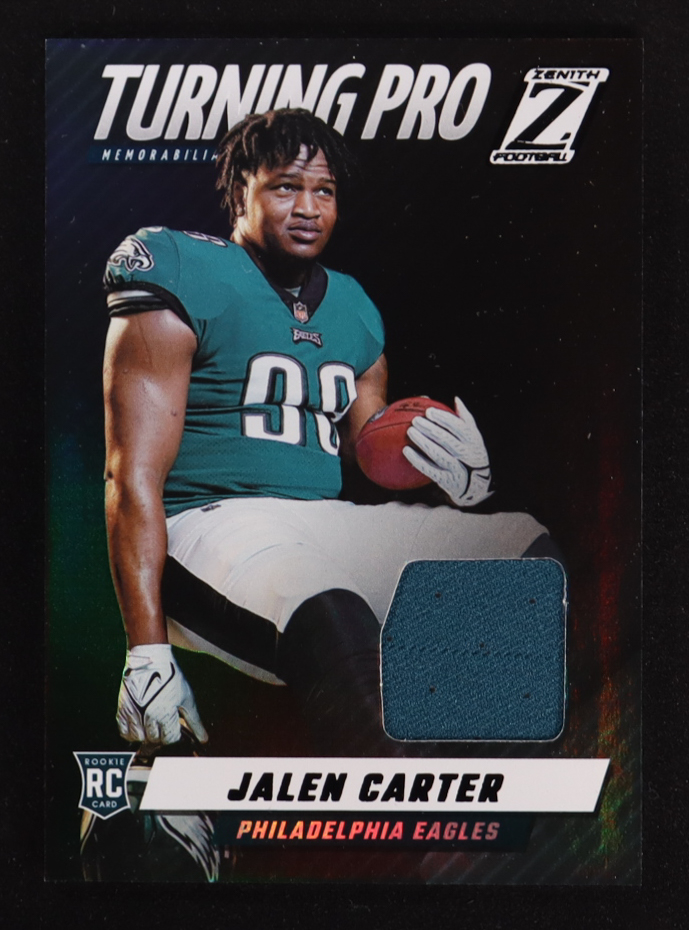 Jalen Carter 2023 Zenith Turning Pro Memorabilia #7 RC at PristineAuction.com Jalen Carter 2023 Zenith Turning Pro Memorabilia #7 RC at PristineAuction.com