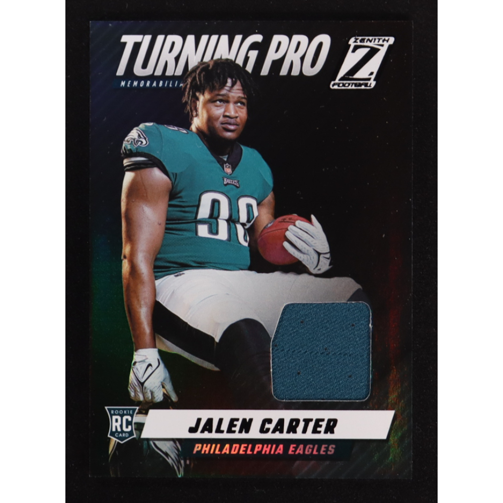 Jalen Carter 2023 Zenith Turning Pro Memorabilia #7 RC at PristineAuction.com