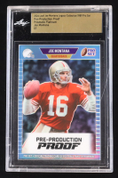Joe Montana 2024 Leaf Joe Montana Legacy '89 Pro Set Pre-Production Proof Prismatic Platinum #NNO #1/1 (Leaf Encapsulated) at PristineAuction.com