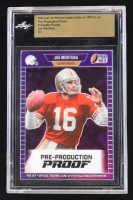 Joe Montana 2024 Leaf Joe Montana Legacy '89 Pro Set Pre-Production Proof Prismatic Purple #NNO #1/1 (Leaf Encapsulated) at PristineAuction.com
