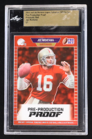 Joe Montana 2024 Leaf Joe Montana Legacy '89 Pro Set Pre-Production Proof Prismatic Red #NNO #1/1 (Leaf Encapsulated) at PristineAuction.com